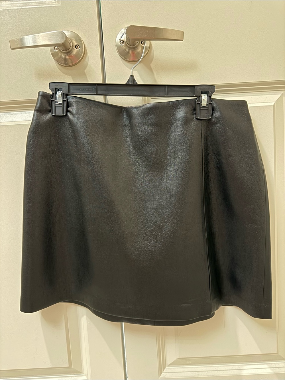 Aritzia Sunday Black Faux Leather Mini Skirt